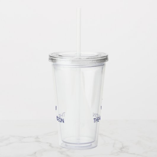 Nautical Custom Boat Name marvy blue anchor Acryl Drinkbeker (Rechts)