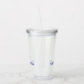 Nautical Custom Boat Name marvy blue anchor Acryl Drinkbeker (Links)