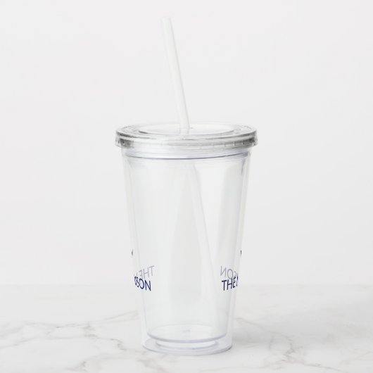 Nautical Custom Boat Name marvy blue anchor Acryl Drinkbeker (Links)