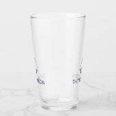 Nautical Custom Boat Name marvy blue anchor Glas (Rechts)