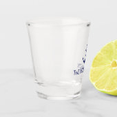 Nautical Custom Boat Name marvy blue anchor Shot Glas (Links)