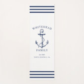 Nautical Custom Family Anker Wit Yogamat (Voorkant)
