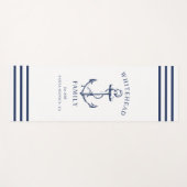 Nautical Custom Family Anker Wit Yogamat (Voorkant (horizontaal))