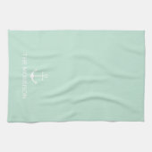 Nautical Custom Name anchor Theedoek (Horizontaal)