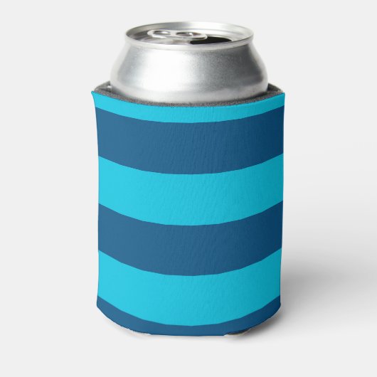 Nautical Customize Boat Name Anchor Navy Blue Blikjeskoeler (Blikje Achterkant)