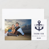 Nautical Dank je | Fotokaart Bedankkaart (Voorkant / Achterkant)