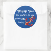 Nautical Dank je Ronde Sticker (Tas)