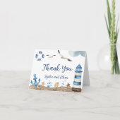 Nautical Dank U Baby shower Kaart (Voorkant)