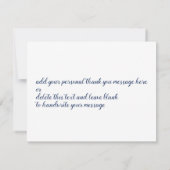 Nautical dankjewel notitie voor verjaardagscadeau  kaart (Achterkant)