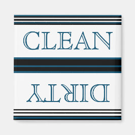 Nautical Dark Blauwgroen Blue Dishwasher Dirty Cle Magneet