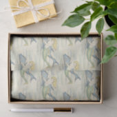 Nautical Decoupage van  Zeemeermin en Dolphin Tissuepapier (Geschenk)