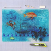 Nautical Deep Blue Zee Tissuepapier (Craft)