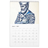 Nautical Delft Blauw – Vintage Zeiler Kalender (Mar 2027)