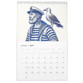 Nautical Delft Blauw – Vintage Zeiler Kalender (Jan 2027)