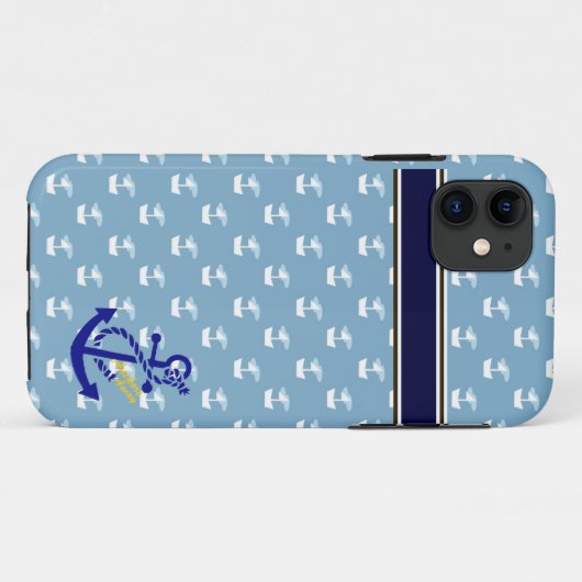 Nautical Design iPhone Case (Achterkant (horizontaal))