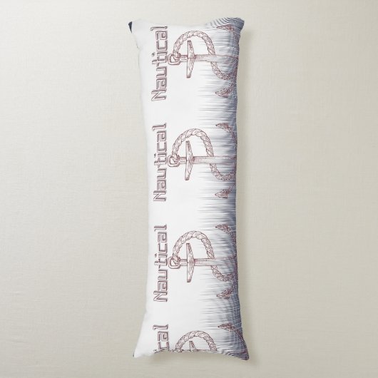 NAUTICAL DESIGN WITH ANCOR INVITATION LICHAAMSKUSSEN (Voorkant Verticaal)