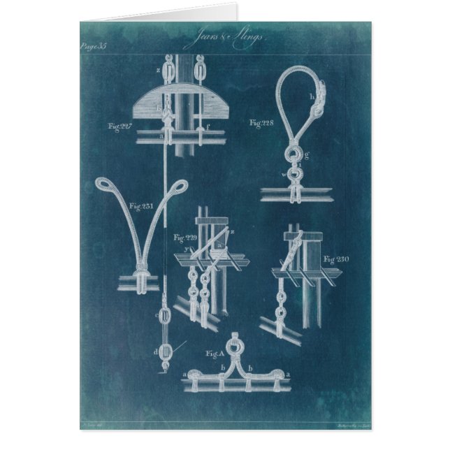 Nautical Detail blauwdruk IV (Voorkant)