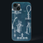 Nautical Detail blauwdruk IV Case-Mate iPhone Case<br><div class="desc">Kaarten en blauwdrukken</div>