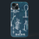 Nautical Detail blauwdruk IV Case-Mate iPhone Case<br><div class="desc">Kaarten en blauwdrukken</div>