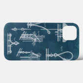 Nautical Detail blauwdruk IV Case-Mate iPhone Case (Achterkant (horizontaal))