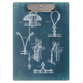 Nautical Detail blauwdruk IV Klembord (Voorkant)