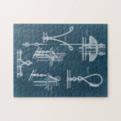 Nautical Detail blauwdruk IV Legpuzzel (Horizontaal)