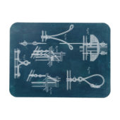 Nautical Detail blauwdruk IV Magneet (Horizontaal)