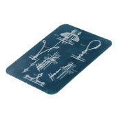Nautical Detail blauwdruk IV Magneet (Linkerzijde)