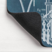 Nautical Detail blauwdruk IV Muismat (Hoek)