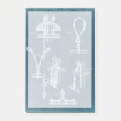 Nautical Detail blauwdruk IV Post-it® Notes (Voorkant)
