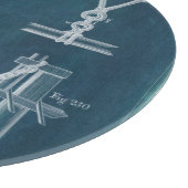 Nautical Detail blauwdruk IV Snijplank (Hoek)