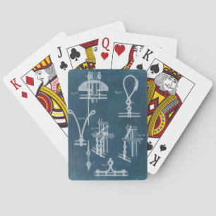 Nautical Detail blauwdruk IV Speelkaarten
