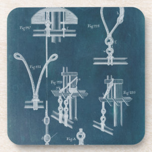 Nautical Detail Blueprint IV Onderzetter