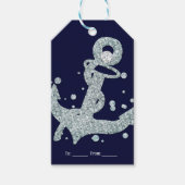Nautical Diamond Anchor Bling Glam Beach Cadeaulabel (Voorkant)