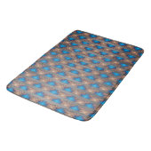 Nautical Diamond Pools & Stripes Pattern Badmat (Gekanteld)