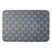 Nautical Diamond Pools & Stripes Pattern Badmat (Voorkant)