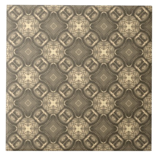 Nautical Diamond Pools & Stripes Pattern Tegeltje (Voorkant)