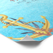 Nautical Diaper Baby shower Poster (Hoek)