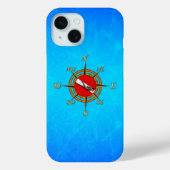 Nautical Dive Compass Case-Mate iPhone Case (Achterkant)