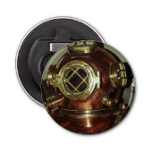 Nautical Diving Helm Button Flesopener (Voorkant)