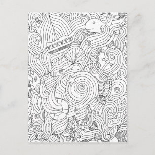 Nautical Doodle Briefkaart