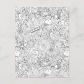 Nautical Doodle Briefkaart (Voorkant)