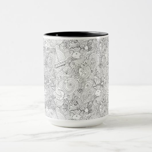 Nautical Doodle Mok (Midden)