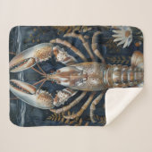Nautical Dream Lobster Sherpa Deken (Voorkant (horizontaal))
