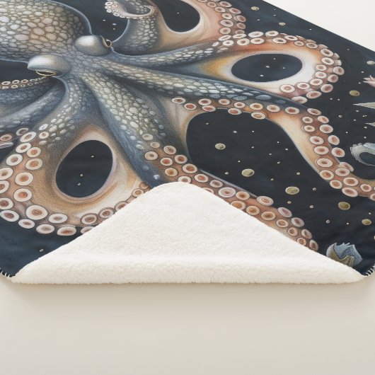 Nautical Dream Octopus Sherpa Deken (3/4)