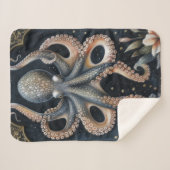 Nautical Dream Octopus Sherpa Deken (Voorkant (horizontaal))