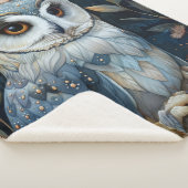 Nautical Dream Owl Sherpa Deken (3/4)
