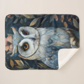 Nautical Dream Owl Sherpa Deken (Voorkant (horizontaal))