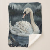 Nautical Dream Swan Sherpa Deken (Voorkant)