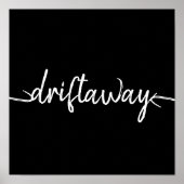 nautical DRIFT AWAY script | Poster (Voorkant)